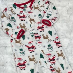 Festive Santa and Reindeer Pajama Set 9M